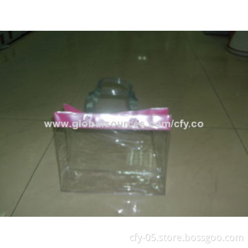 Vinyl Clear PVC Tote Bag, Different Designs, Shapes and Printing Ways Available